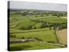 Farm Beside Carreg Cennon Castle, Brecon Beacons National Park, Wales, United Kingdom, Europe-Julian Pottage-Stretched Canvas