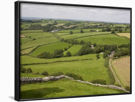 Farm Beside Carreg Cennon Castle, Brecon Beacons National Park, Wales, United Kingdom, Europe-Julian Pottage-Framed Photographic Print