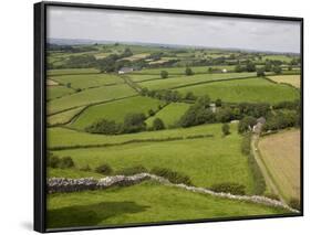 Farm Beside Carreg Cennon Castle, Brecon Beacons National Park, Wales, United Kingdom, Europe-Julian Pottage-Framed Photographic Print