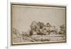 Farm Buildings Beside a Road-Rembrandt van Rijn-Framed Giclee Print