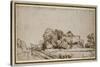 Farm Buildings Beside a Road-Rembrandt van Rijn-Stretched Canvas