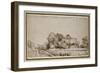 Farm Buildings Beside a Road-Rembrandt van Rijn-Framed Giclee Print