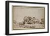 Farm Buildings Beside a Road-Rembrandt van Rijn-Framed Giclee Print