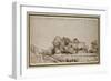 Farm Buildings Beside a Road-Rembrandt van Rijn-Framed Giclee Print