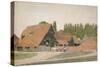 Farm Buildings, Dorchester, Oxfordshire-George Price Boyce-Stretched Canvas