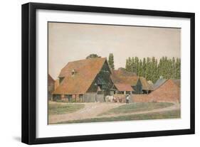 Farm Buildings, Dorchester, Oxfordshire-George Price Boyce-Framed Giclee Print