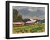 Farm Buildings-Stephen Calcasola-Framed Art Print