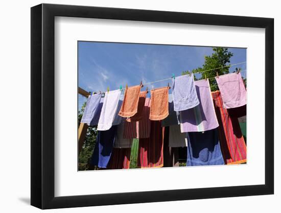 Farm, Clothesline, Towels-Catharina Lux-Framed Photographic Print