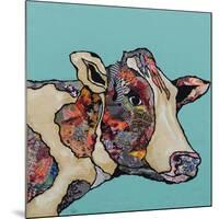 Farm Collage on Teal II-Gina Ritter-Mounted Art Print