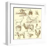 Farm Collection-canicula-Framed Art Print