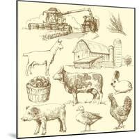 Farm Collection-canicula-Mounted Art Print