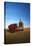 Farm Combine Parked by Silo, Palouse Country, Washington, USA-Terry Eggers-Stretched Canvas