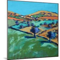 Farm Cornwall, 2021 (acrylic on board)-Paul Powis-Mounted Giclee Print