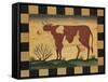 Farm Cow-Diane Pedersen-Framed Stretched Canvas