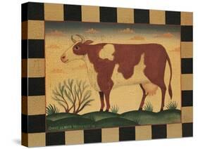 Farm Cow-Diane Pedersen-Stretched Canvas