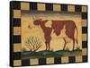 Farm Cow-Diane Pedersen-Framed Stretched Canvas