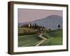 Farm, Cypress Trees, Near San Quirico, Val D'Orcia, Tuscany, Italy-Patrick Dieudonne-Framed Photographic Print