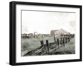 Farm Day-OnRei-Framed Art Print