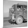 Farm family drive away from the Dust Bowl, 1936-Dorothea Lange-Mounted Photographic Print