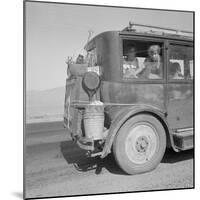 Farm family drive away from the Dust Bowl, 1936-Dorothea Lange-Mounted Photographic Print