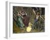 Farm Family Frightened by Ball Lightning-null-Framed Giclee Print