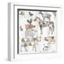 Farm Family Pattern IV-Courtney Prahl-Framed Art Print