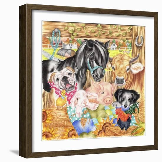 Farm Family-Karen Middleton-Framed Giclee Print