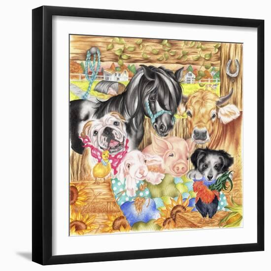 Farm Family-Karen Middleton-Framed Giclee Print