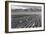 Farm, Farm Workers, Mt. Williamson in Background-Ansel Adams-Framed Art Print