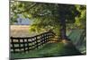 Farm Fence at Sunrise, Oldham County, Kentucky-Adam Jones-Mounted Photographic Print