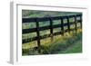 Farm fence at sunrise, Oldham County, Kentucky-Adam Jones-Framed Photographic Print