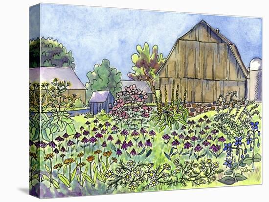 Farm Flowers-Jennifer Zsolt-Stretched Canvas