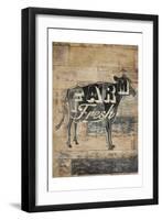 Farm Fresh Cow-OnRei-Framed Art Print