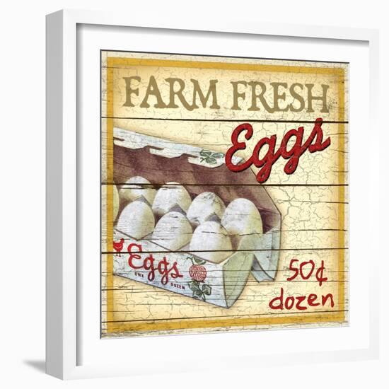 Farm Fresh Eggs-Kate Ward Thacker-Framed Giclee Print