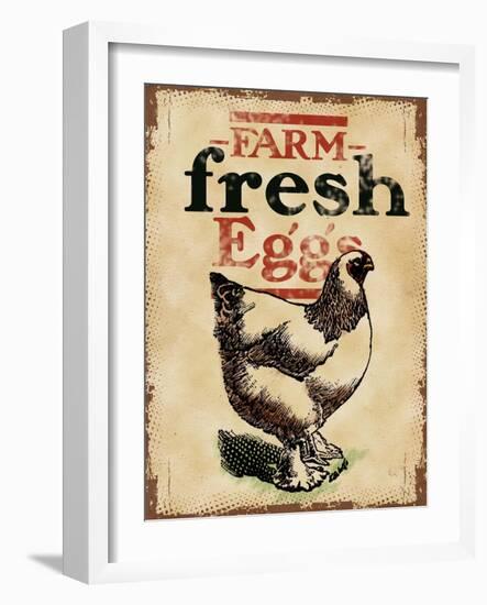 Farm Fresh Eggs-null-Framed Giclee Print