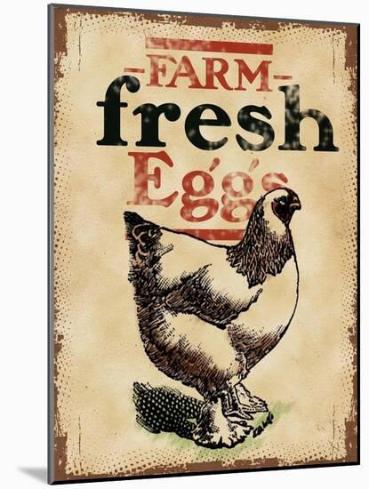 Farm Fresh Eggs-null-Mounted Giclee Print