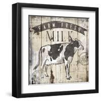 Farm Fresh Milk-OnRei-Framed Art Print