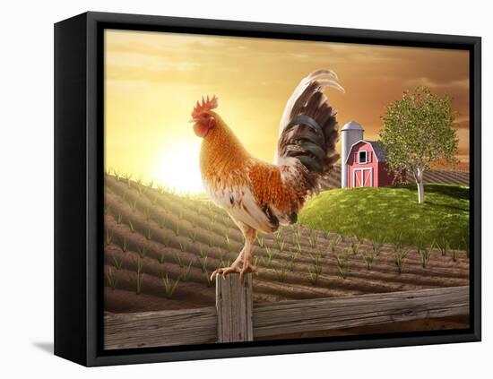 Farm Fresh Morning-jgroup-Framed Stretched Canvas