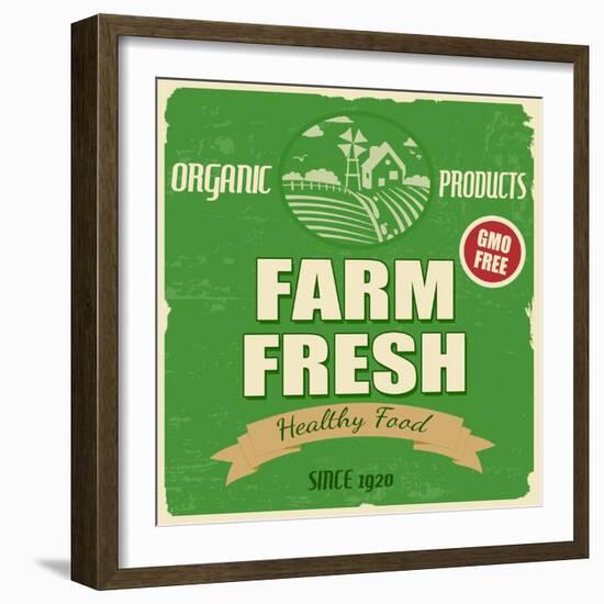 Farm Fresh Poster-radubalint-Framed Art Print