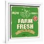 Farm Fresh Poster-radubalint-Framed Art Print