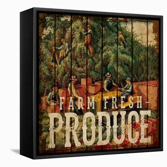 Farm Fresh Produce-null-Framed Stretched Canvas