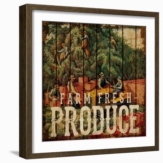 Farm Fresh Produce-null-Framed Giclee Print