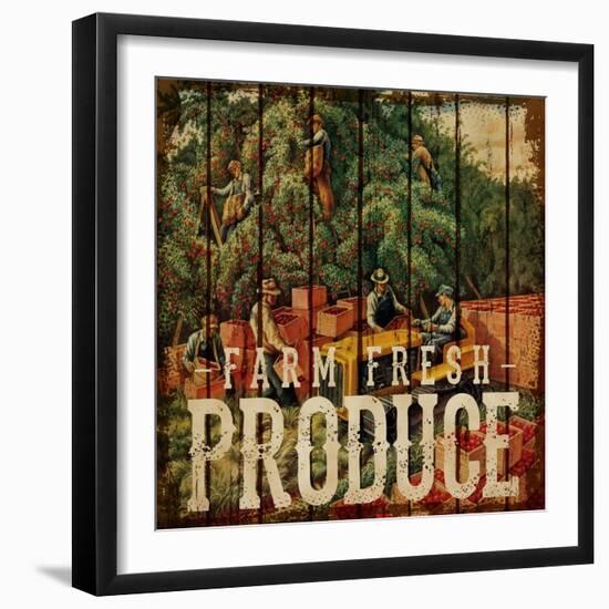 Farm Fresh Produce-null-Framed Giclee Print