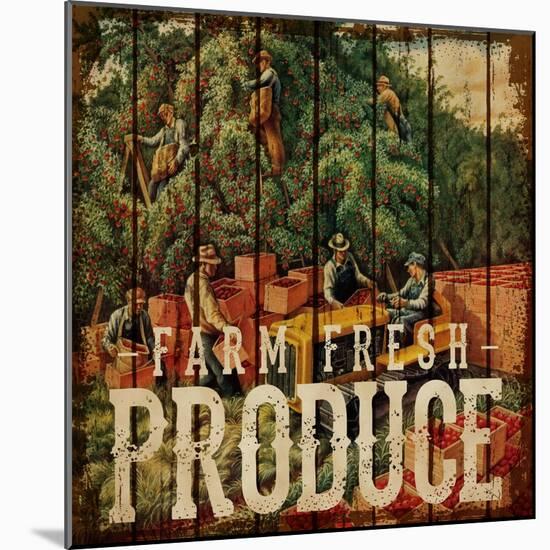 Farm Fresh Produce-null-Mounted Giclee Print