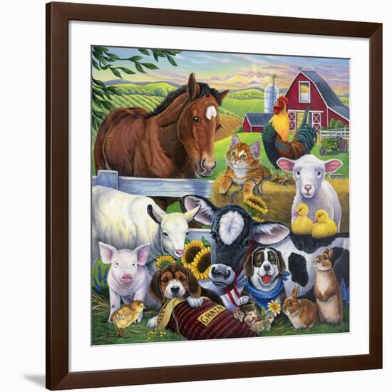 Farm Friends-Jenny Newland-Framed Giclee Print