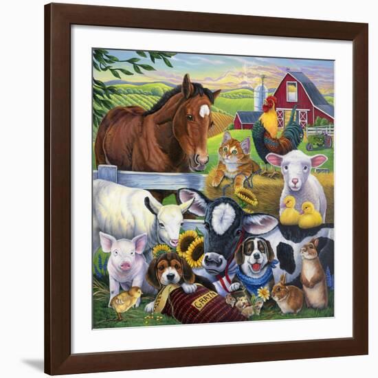 Farm Friends-Jenny Newland-Framed Giclee Print