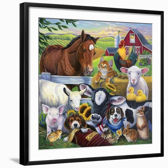 Farm Friends-Jenny Newland-Framed Giclee Print