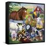 Farm Friends-Jenny Newland-Framed Stretched Canvas