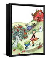 Farm Funnies - Humpty Dumpty-Marsha Winborn-Framed Stretched Canvas