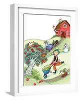 Farm Funnies - Humpty Dumpty-Marsha Winborn-Framed Giclee Print